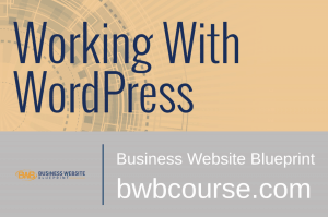Working With WordPress